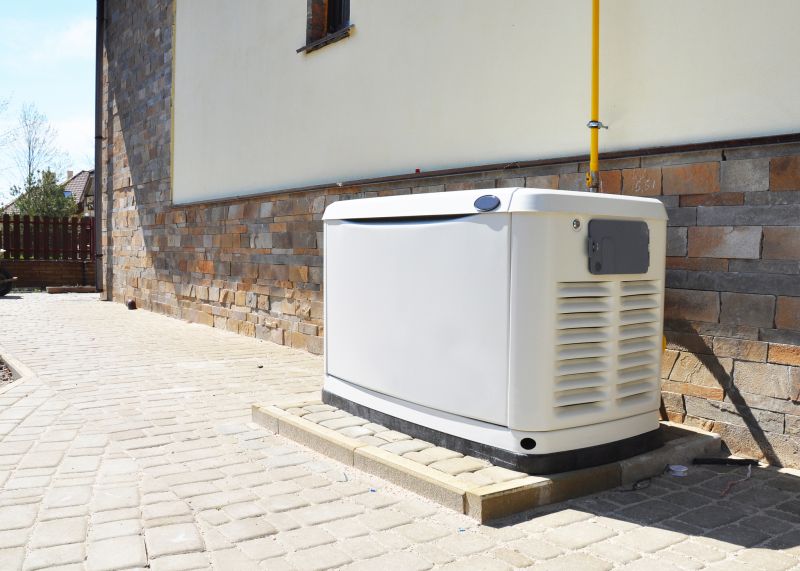 Residential Backup Generator in a Yard